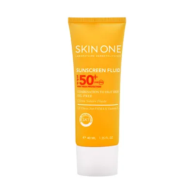 تصویر فلوئید ضد آفتاب فاقد چربی SPF 50 اسکین وان