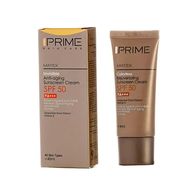 تصویر کرم ضد آفتاب جوان کننده پوست SPF50 پریم