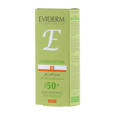 تصویر کرم ضد آفتاب رنگی SPF 50 اوی سبونورم پوست چرب دارای جوش اویدرم