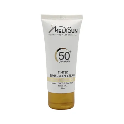 تصویر کرم ضد آفتاب رنگی پوست خشک و معمولی SPF 50 مدیسان