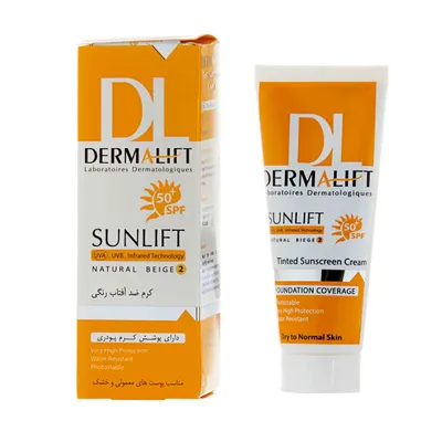 تصویر کرم ضد آفتاب SPF 50 سان لیفت درمالیفت پوست خشک و معمولی