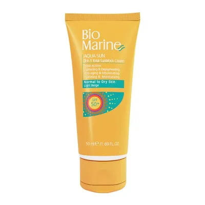 تصویر کرم ضد آفتاب SPF 50 رنگی آکوا سان بایومارین پوست معمولی و خشک 