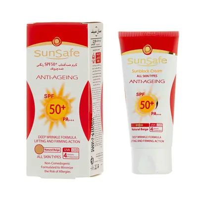 تصویر کرم ضد آفتاب و ضد چروک SPF 50 سان سیف