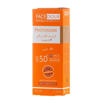 تصویر کرم ضد آفتاب فاقد چربی SPF 50 فوتوزوم فیس دوکس