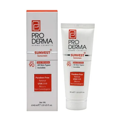 تصویر کرم ضد آفتاب SPF 90 و ضد چروک سان وست پرودرما