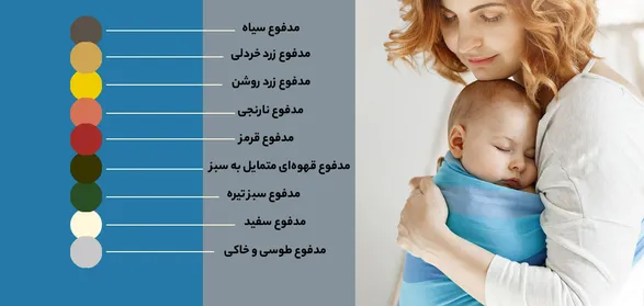 رنگ مدفوع نوزاد (سبز، سیاه، زرد) نشانه چیست؟