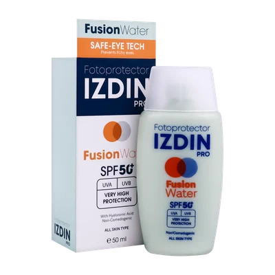 تصویر ضد آفتاب فیوژن واتر SPF50 ایزدین پرو