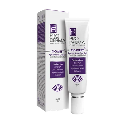 تصویر ژل التیام دهنده دور چشم و پلک پرودرما