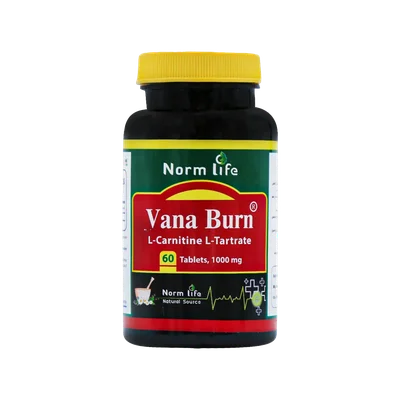 تصویر قرص ال کارنیتین وانا برن 1000 میلی گرم نورم لایف