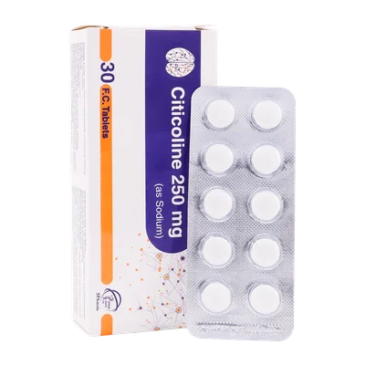 تصویر قرص سیتی کولین 250 سلامت پرمون 30 عددی