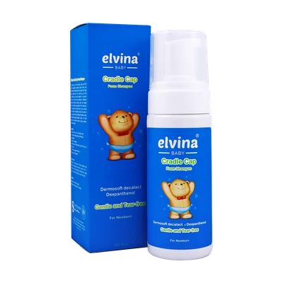 تصویر فوم شستشوی پوست های چرب سر نوزاد الوینا