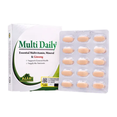 تصویر قرص مولتی دیلی آلفا ویتامینز 30 عددی