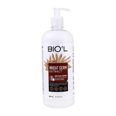 تصویر ماسک مو جوانه گندم بیول موهای خشک