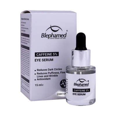 تصویر سرم دور چشم کافئین 5 درصد بلفامد