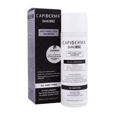 تصویر شامپو تقویت کننده و ضد ریزش مین کپ کپیدرما