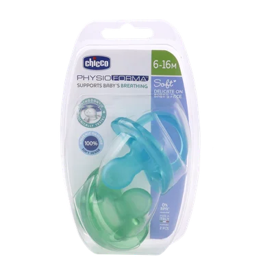 تصویر پستانک فیزیو سافت چیکو پسران 6 تا 16 ماهگی 2 عددی