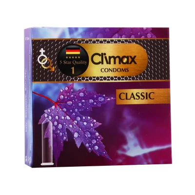 تصویر کاندوم ساده کلایمکس مدل Classic بسته 3 عددی