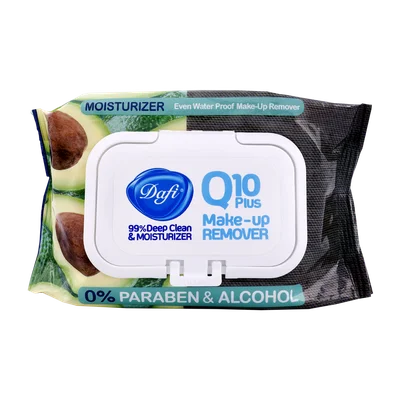 تصویر دستمال مرطوب آرایش چشم کیوتن دافی آووکادو