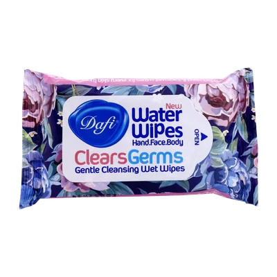 تصویر دستمال مرطوب پاک کننده دست و صورت دافی 12 عددی