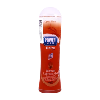 تصویر ژل لوبریکانت گرم کننده warming پاورمن دلتازکس