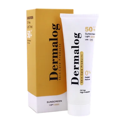 تصویر ضد آفتاب فاقد چربی SPF50 درمالوگ پوست چرب