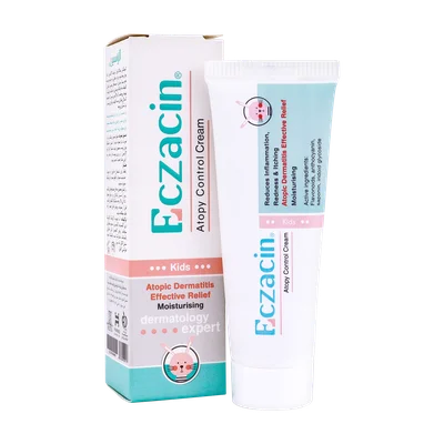 تصویر کرم مرطوب کننده و ضد اگزما کودک اگزاسین
