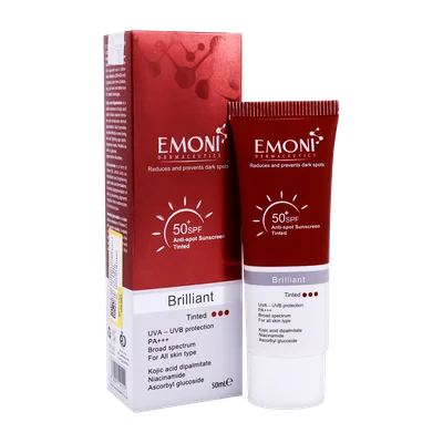 تصویر ضد آفتاب و ضد لک SPF50 برلیانت امونی