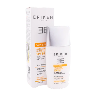 تصویر فلوئید ضد آفتاب بی رنگ SPF50 اریکه پوست چرب و مختلط