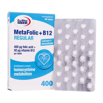 تصویر قرص متافولیک و B12 رگولار یوروویتال