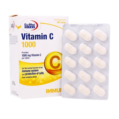 تصویر قرص ویتامین سی 1000 یوروویتال
