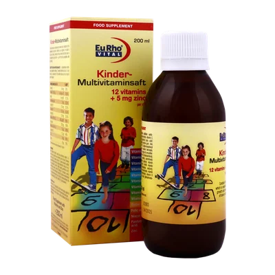 تصویر شربت کیندر مولتی ویتامین یوروویتال