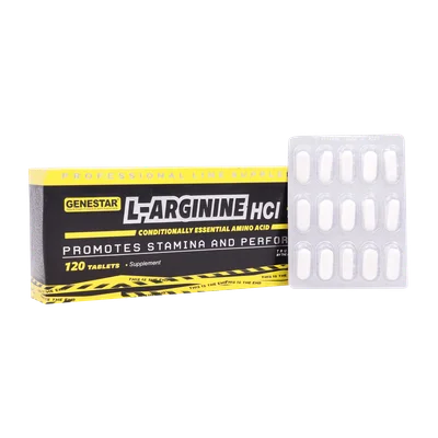 تصویر قرص ال آرژنین 1000 میلی گرمی ژن استار 120 عددی