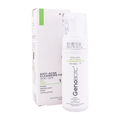 تصویر فوم شستشوی صورت ضد آکنه ژنوبایوتیک سبوژن 1