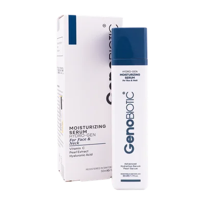 تصویر سرم رطوبت رسان صورت و گردن ژنوبایوتیک