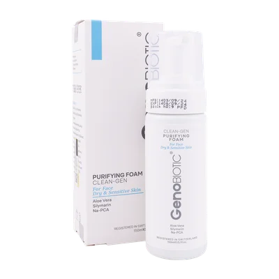 تصویر فوم شستشوی صورت پوست خشک کلین ژن ژنوبایوتیک