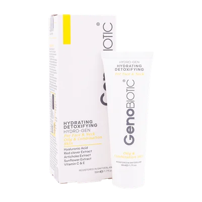 تصویر کرم آبرسان صورت و گردن پوست چرب ژنوبایوتیک