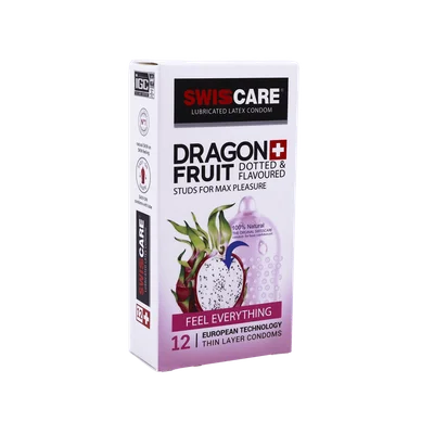 تصویر کاندوم دراگون فروت سوئیس کر 12 عددی