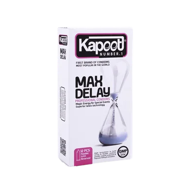 تصویر کاندوم تاخیری Max Delay کاپوت 12 عددی