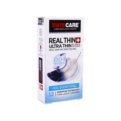 تصویر کاندوم بسیار نازک Real Thin Ultra Thin سوئیس کر