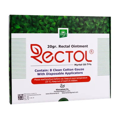 تصویر پماد میرتول 5 درصد رکتول خرمان