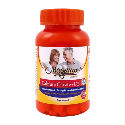 تصویر قرص کلسیم سیترات و د3 مگنوم ویتامینز