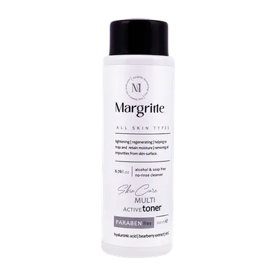 تصویر تونر مولتی اکتیو مارگریت انواع پوست