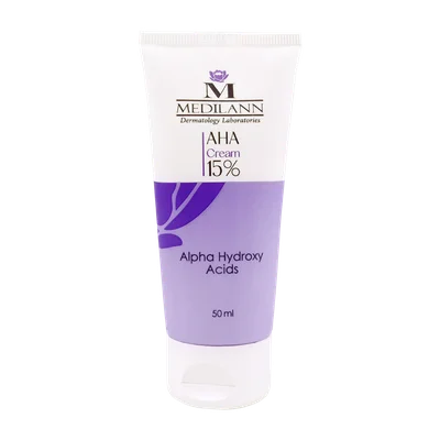 تصویر کرم لایه بردار 15 درصد AHA مدیلن