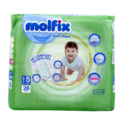 تصویر پوشک کامل بچه سایز 5 مولفیکس