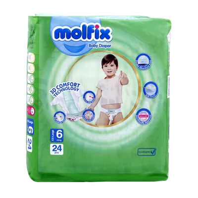 تصویر پوشک کامل بچه سایز 6 مولفیکس