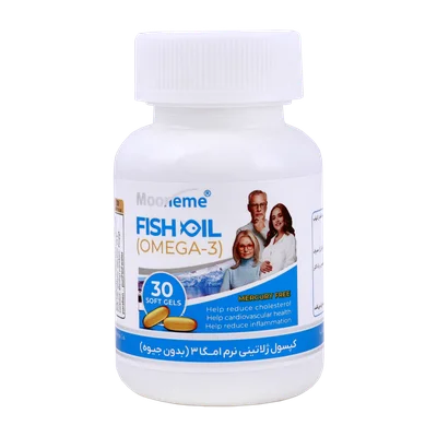 تصویر کپسول امگا 3 مونم اکسیر آفرین آریا 30 عددی