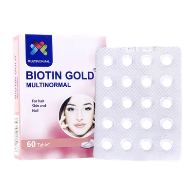 تصویر قرص بیوتین گلد مولتی نرمال 2.5 میلی گرم 60 عدد