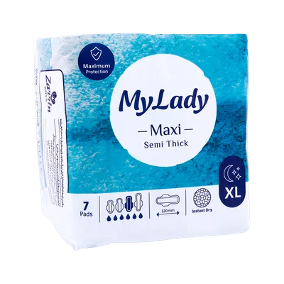 تصویر نوار بهداشتی مکسی نیمه ضخیم خیلی بزرگ مشبک مای لیدی