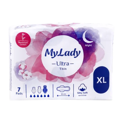 تصویر نوار بهداشتی اولترا خیلی نازک خیلی بزرگ مای لیدی