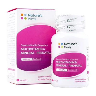 تصویر کپسول مولتی ویتامین و مینرال بارداری و شیردهی نیچرز پلنتی